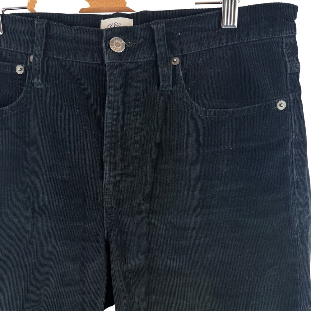 J.Crew Vintage Slim Straight Women 28 Black Corduroy Pants AB651